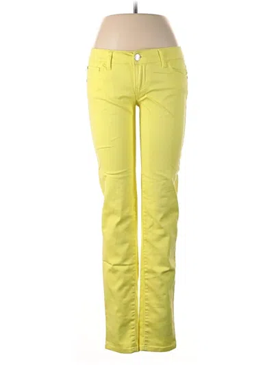 Pre-owned Celebrity Pink Jeans In Yellow