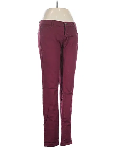 Pre-owned Celebrity Pink Jeggings In Burgundy