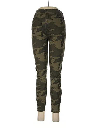 Pre-owned Celebrity Pink Jeggings In Green