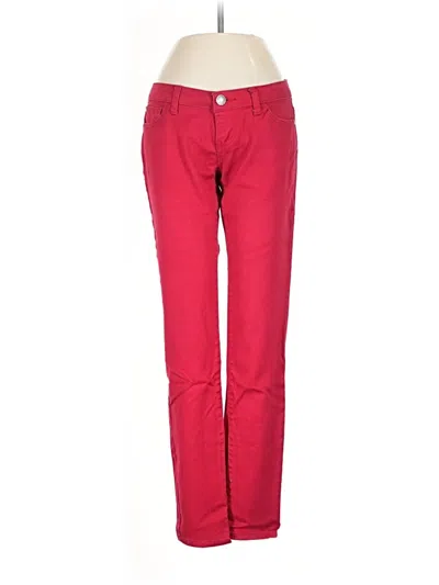 Pre-owned Celebrity Pink Jeggings In Red