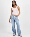 Celebrity Pink Juniors' Drawstring Bootcut Jeans