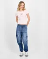 Celebrity Pink Juniors' High Rise Cargo Jogger Jeans In Fencing