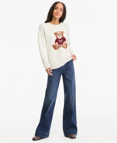 Celebrity Pink Juniors' High-rise Wide-leg Trouser Jeans In Blue
