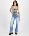 Celebrity Pink Juniors' Low-rise Baggy Jeans In Blue