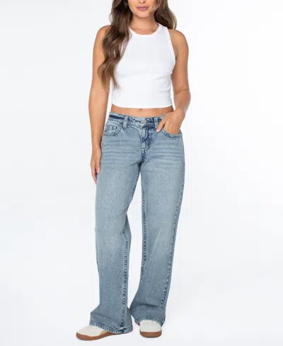 Celebrity Pink Juniors' Low-rise Baggy Jeans In Blue