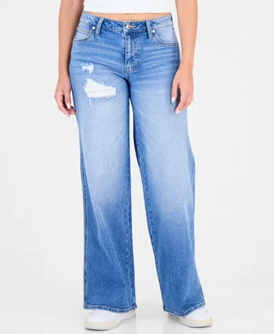 Celebrity Pink Juniors' Low-rise Bootcut Jeans In Blue