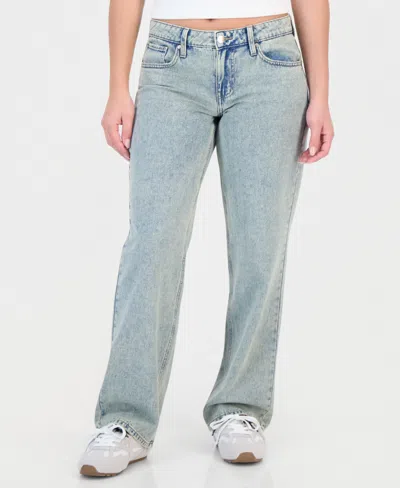 Celebrity Pink Juniors' Low-rise Straight-leg Jeans In Blue