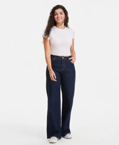 Celebrity Pink Juniors' Mandy Elastic-waist Jeans In Blue