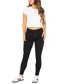 Celebrity Pink Juniors' Curvy Ultra High-rise Skinny Jeans In Black Rinse