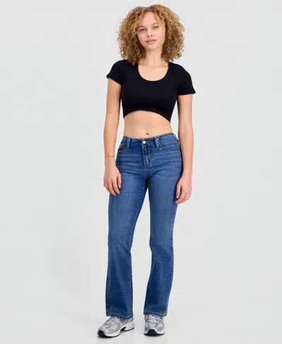 Celebrity Pink Juniors' No Waist Bootcut Jeans In Blue