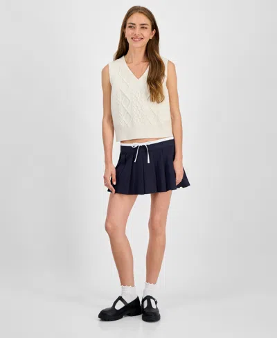 Celebrity Pink Juniors' Pleated Skort