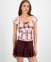 Celebrity Pink Juniors' Pleated Skort