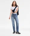 Celebrity Pink Juniors' Skater Straight-leg Jeans In Blue