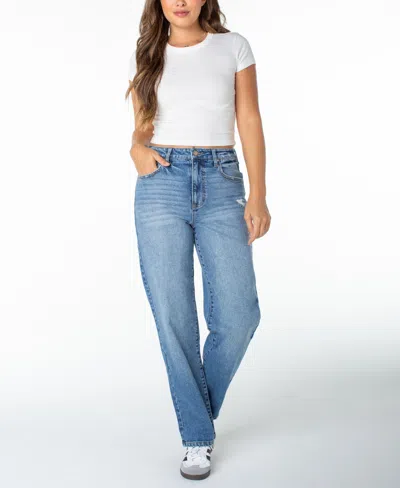 Celebrity Pink Juniors' Straight-leg Jeans In Blue