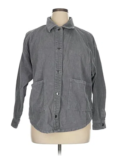 Pre-owned Celebrity Pink Long Sleeve Button Down Shirt In Gray