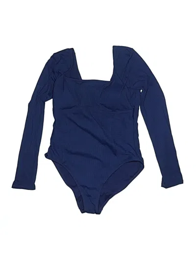 Pre-owned Celebrity Pink One Piece Swimsuit In Blue