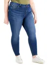 Celebrity Pink Trendy Plus Size High Rise Skinny Ankle Jeans In Blue