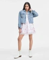 Celebrity Pink Planet Heart Mini Dress  Denim Jacket In Clap Track