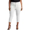Celebrity Pink Plus Mid-rise Skinny Womens Pocket Denim Cropped Jeans