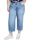 Celebrity Pink Trendy Plus Size Cropped Wide-leg Jeans In Multi