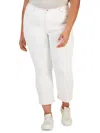 CELEBRITY PINK PLUS THE RETRO WOMENS DENIM MID-RISE STRAIGHT LEG JEANS