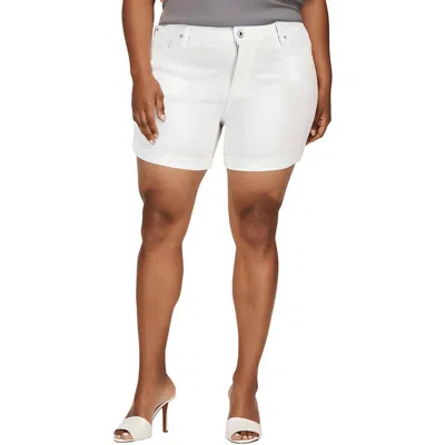 Celebrity Pink Plus The Sugar Womens Mid-rise Cuffed Denim Shorts