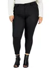 CELEBRITY PINK PLUS WOMENS HIGH RISE COATED SKINNY PANTS