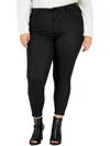 Celebrity Pink Plus Womens High Rise Coated Skinny Pants In Multi