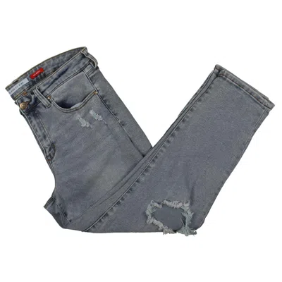 Celebrity Pink Plus Womens Ripped Mid-rise Girlfriend Jeans In Multi