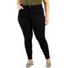 Celebrity Pink Plus Womens Stretch Denim Skinny Jeans In Black