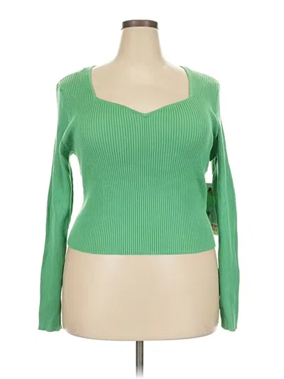 Pre-owned Celebrity Pink Pullover Sweater In Green
