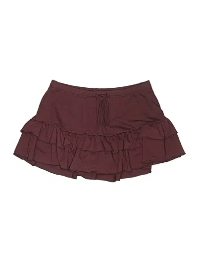 Pre-owned Celebrity Pink Skort In Burgundy