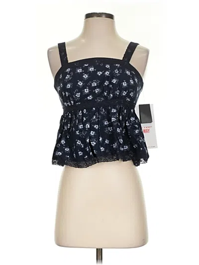 Pre-owned Celebrity Pink Sleeveless Top Black Sweetheart Neckline Tops