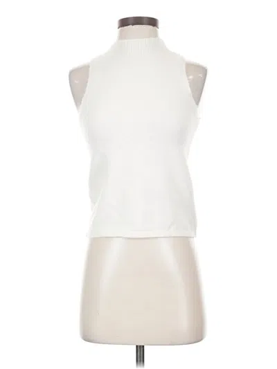 Pre-owned Celebrity Pink Sleeveless Top Ivory Halter Neckline Tops