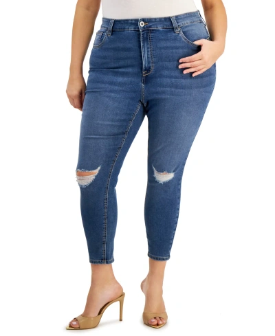 Celebrity Pink Trendy Plus Size High Rise Skinny Jeans In Midsummer