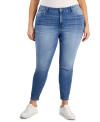 CELEBRITY PINK TRENDY PLUS SIZE MID RISE INFINITE STRETCH DAWSON SUPER-SKINNY JEANS