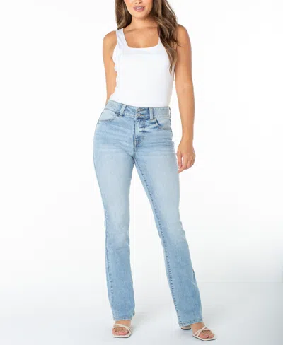 Celebrity Pink Women's 2-button Bootcut Jeans In Blue