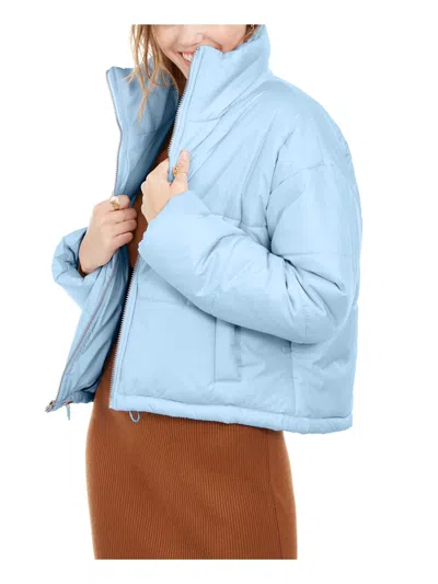 Celebrity Pink Women Powder Blue Puffer Jacket Coat Zipper Up Pockets Size 2xl (cb99794s)