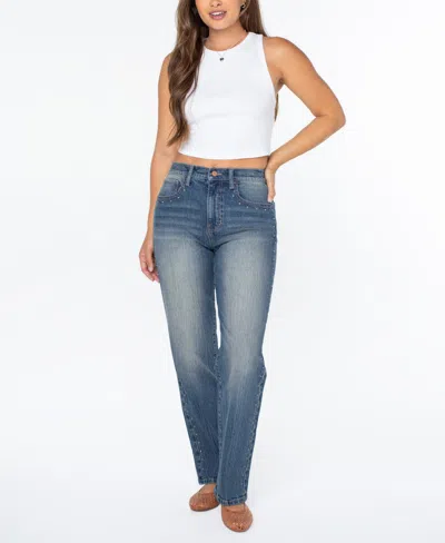 Celebrity Pink Women's Ultra High-rise Studded Jeans In Multi