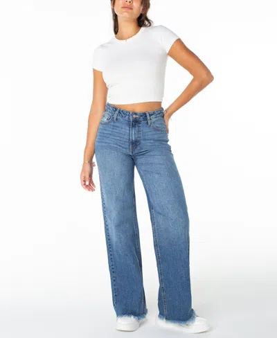 Celebrity Pink Women's Wide Leg Jeans In Blue