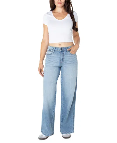 Celebrity Pink Women's Wide-leg Jeans In Blue