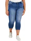 CELEBRITY PINK WOMENS MID-RISE CROPPED SKINNY JEANS