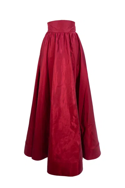 Celeni Women's Red Ardebil Maxi Skirt