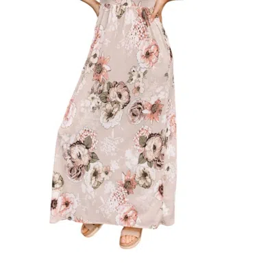 Celeste Date Night Maxi Dress In Pink