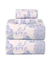 Celeste Home Cotton Heavy Weight Flannel Sheet Set, California King In Corsage