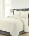 Celeste Home Luxury Weight Solid Cotton Flannel Duvet Cover Set, King/california King In Ivory
