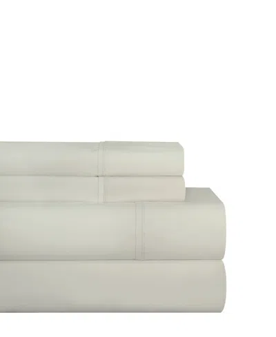 Celeste Home Luxury Weight Solid Cotton Flannel Sheet Set, Twin Xl In Storm Grey