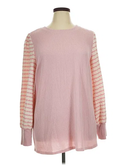 Pre-owned Celeste Pullover Sweater In Pink