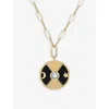 CELESTE STARRE CELESTE STARRE WOMEN'S GOLD MOON AND ME YOU ARE MY LUCK TWINKLE HEART 18CT GOLD-PLATED BRASS AND ZIR