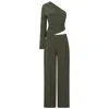 Celestine & Mae Nepeta Co-ord Set In Cypress Green In Green